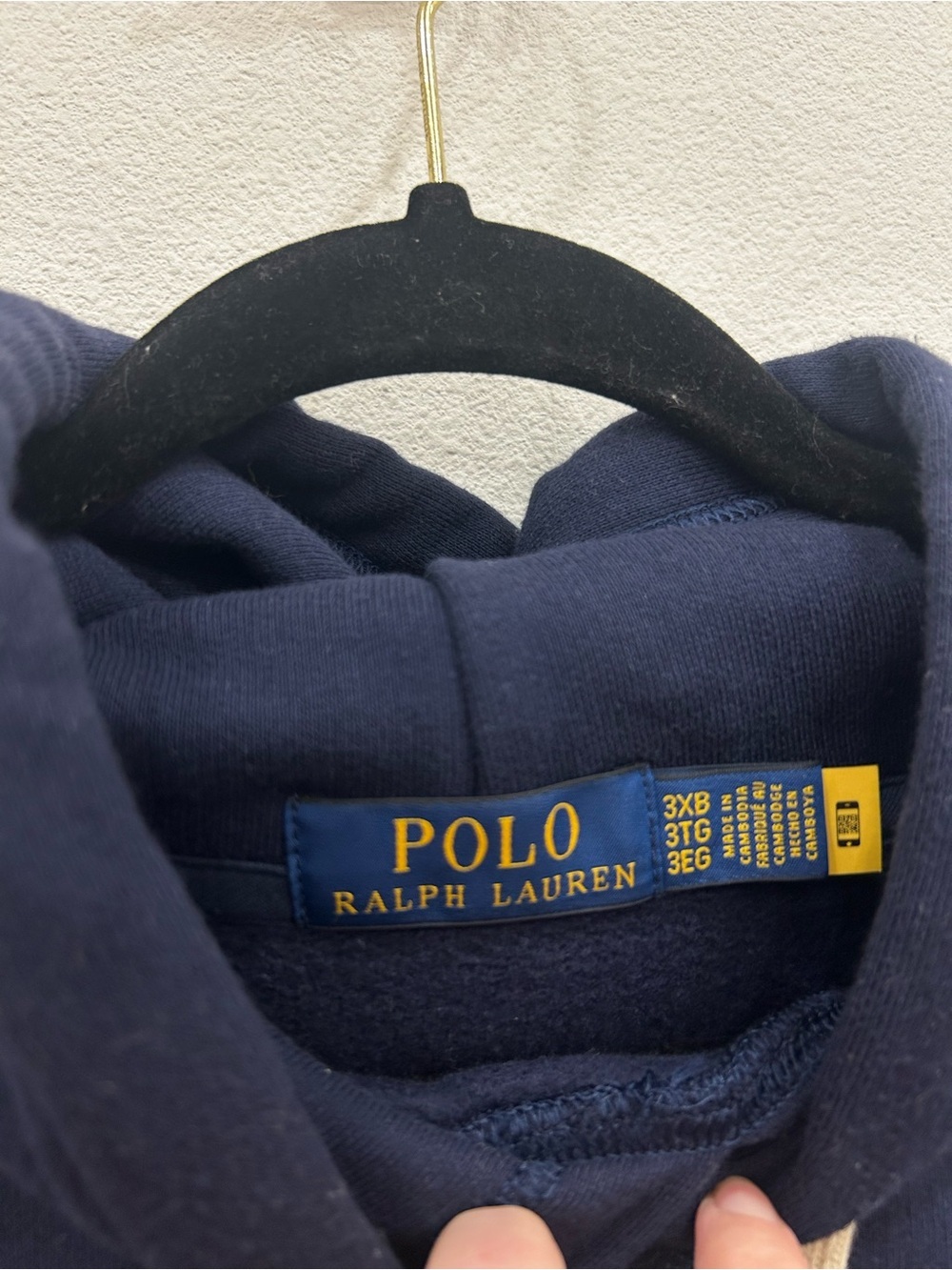 Polo Ralph Lauren 3XB navy pullover hoodie oldmoney classic preppy athleisure - Picture 5 of 7